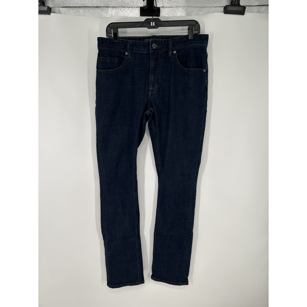 Robert Graham Jeans‎ Mens 32x32 Blue Denim Slim Fit Straight Leg Dark Wash Pants